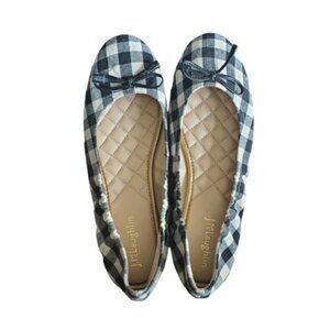 J. Mcglauhlin Black and White Gingham Mercer Flats Size 7